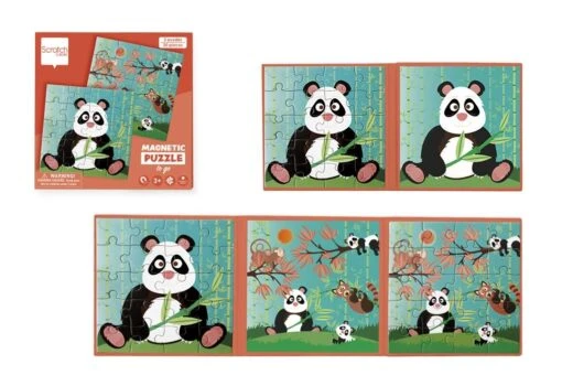 Scratch Magneet Puzzelboek Panda -Speelgoed Kortingen Winkel image 1744