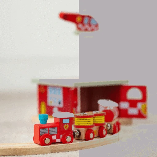 Bigjigs Houten Trein Fire And Rescue -Speelgoed Kortingen Winkel image 19