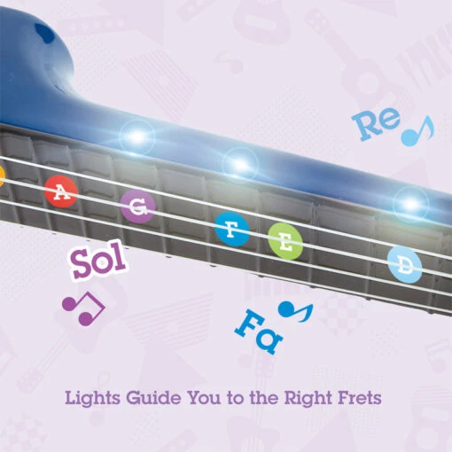 Hape Learn With Lights Ukulele Blue -Speelgoed Kortingen Winkel image 2020