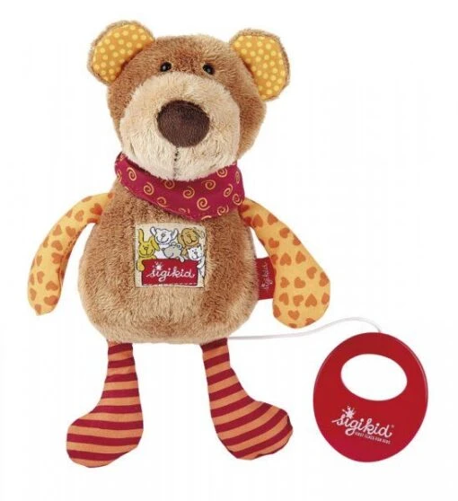 Sigikid Knuffel Beer Muziekknuffel Red Stars -Speelgoed Kortingen Winkel image 2037