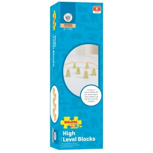 Bigjigs Houten High Level Blocks Set 6-delig -Speelgoed Kortingen Winkel image 2506