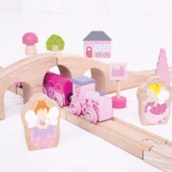 Bigjigs Houten Trein Set Roze 35-delig -Speelgoed Kortingen Winkel image 2520