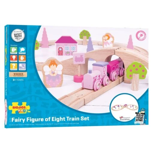 Bigjigs Houten Trein Set Roze 35-delig -Speelgoed Kortingen Winkel image 2524