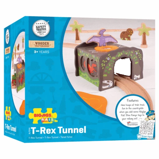 Bigjigs Trein T-Rex Tunnel -Speelgoed Kortingen Winkel image 33