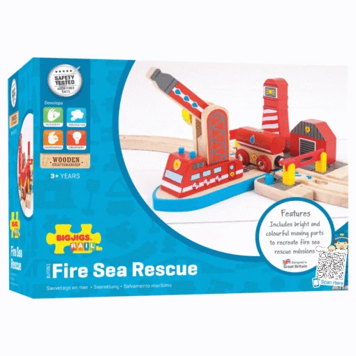 Bigjigs Trein Uitbreiding Fire Sea Rescue -Speelgoed Kortingen Winkel image 51