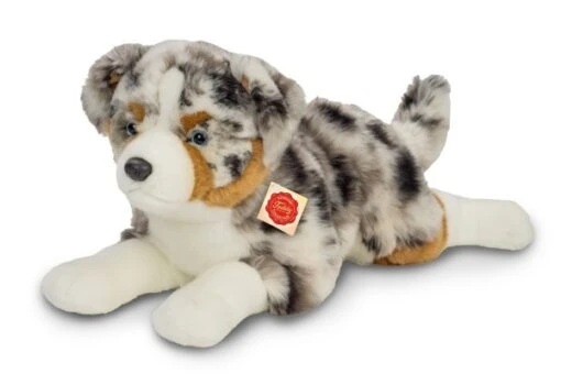 Hermann Teddy Knuffel Hond Australian Shepherd Liggend -Speelgoed Kortingen Winkel image 831